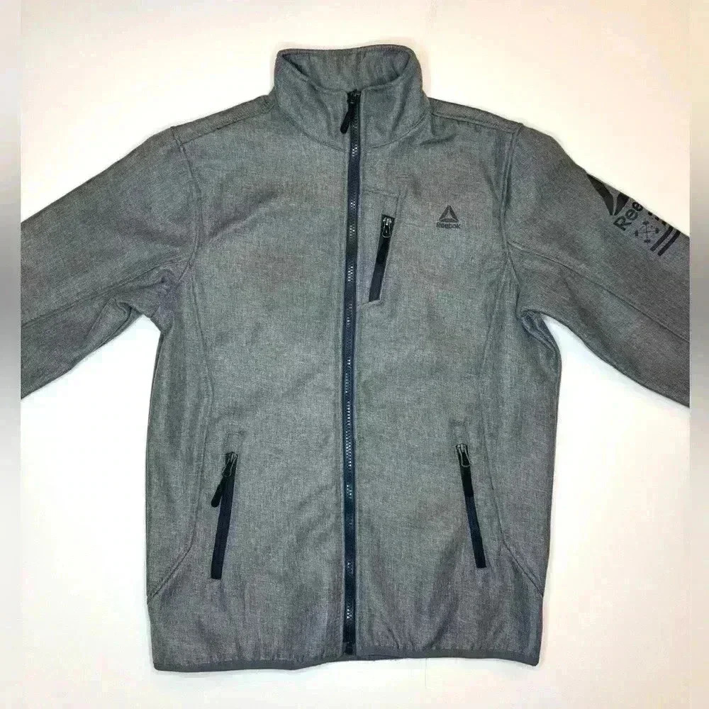 Reebok Boys Outewear Full Zip Jacket Size- Large - Picture 2 of 9